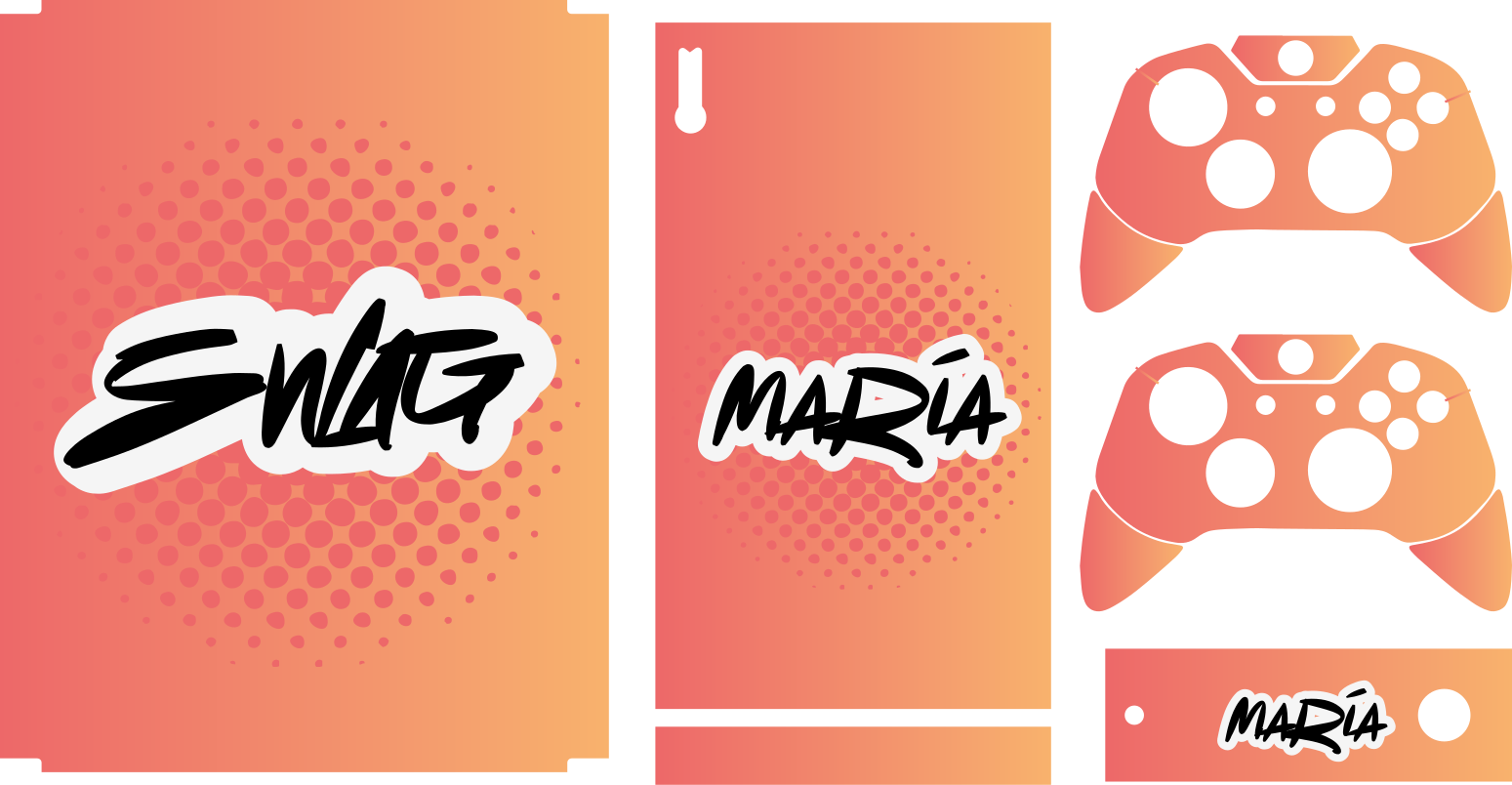 Swag graffity stil orange bakgrund xbox hud - Tenstickers