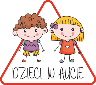 Naklejka Dziecko w aucie Dzieci w samochodzie rysunek znak - TenStickers