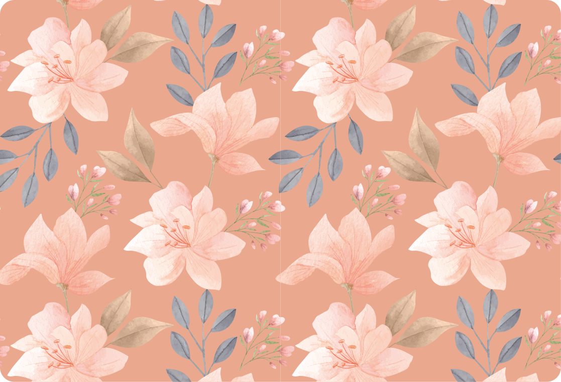 Vinilo para portátil sofisticado motivo floral - TenVinilo