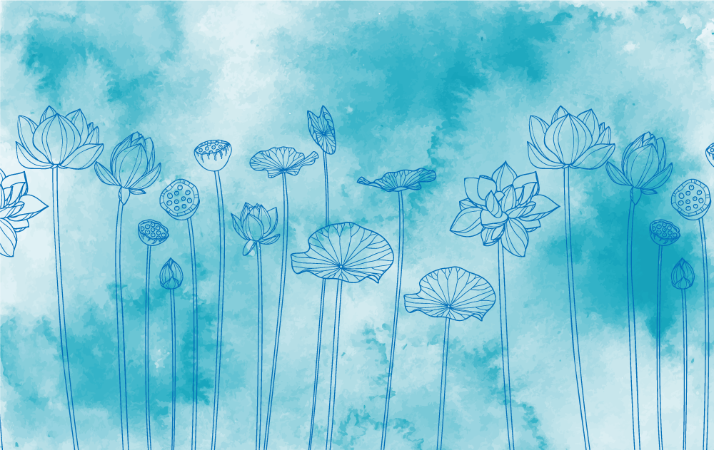 Vinilo para mueble elegante inspiración floral - TenVinilo