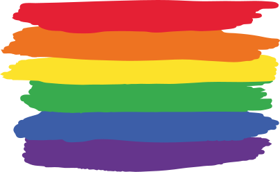 Watercolor pride day flag icon sticker - TenStickers