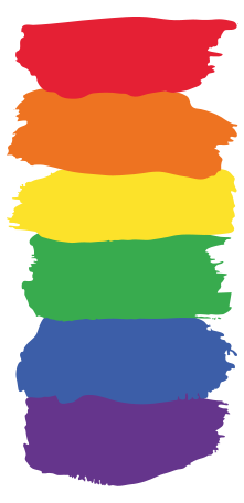 Watercolor pride day flag Samsung sticker - TenStickers