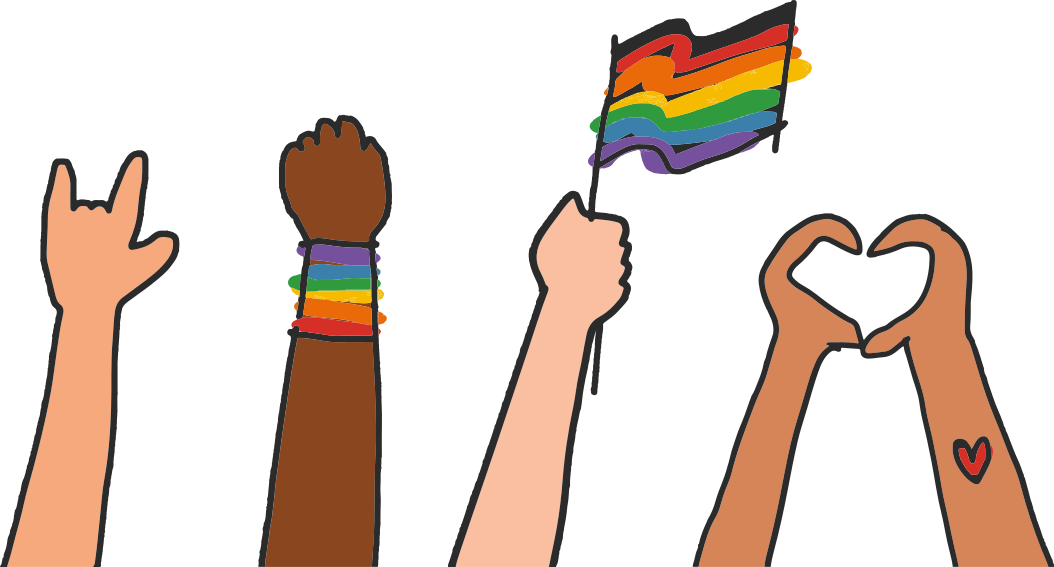 Autocolantes cartazes Estilo doodle orgulho gay - TenStickers