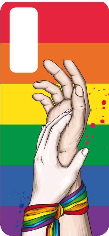 Insan eli ve lgbt şerit huawei çıkartması - TenStickers
