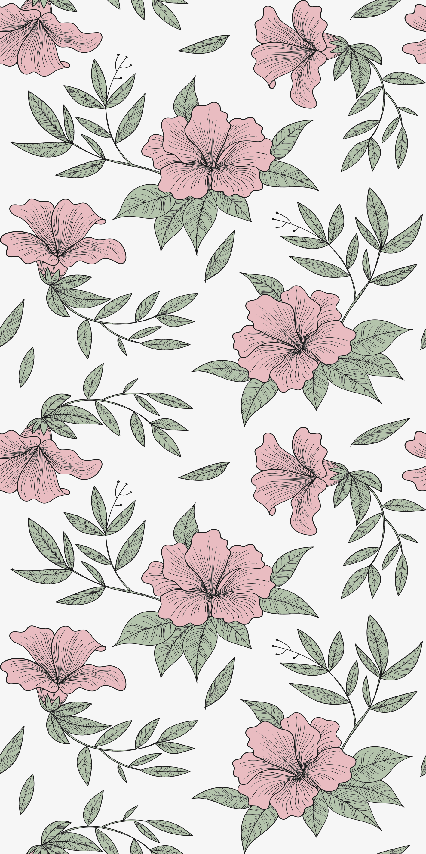 Botanical Composition Style fridge sticker - TenStickers