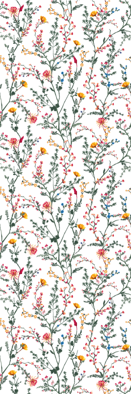 Tenká minimalistická samolepka na zahradní květiny - TenStickers