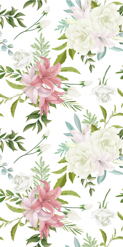 Minimalistic realistic garden fridge sticker - TenStickers