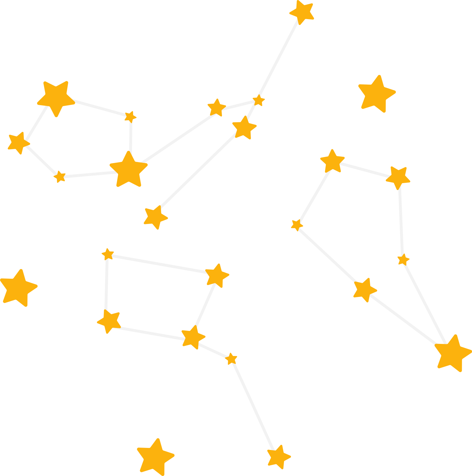 Αυτοκόλλητο για παιδιά φωτεινά μοτίβα αστεριών - TenStickers