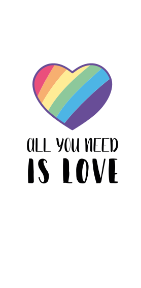 Social lgbt love symbol huawei sticker - TenStickers