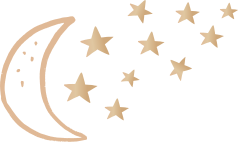 Autocolant pentru copii corpuri cerești și cerul nopții - TenStickers