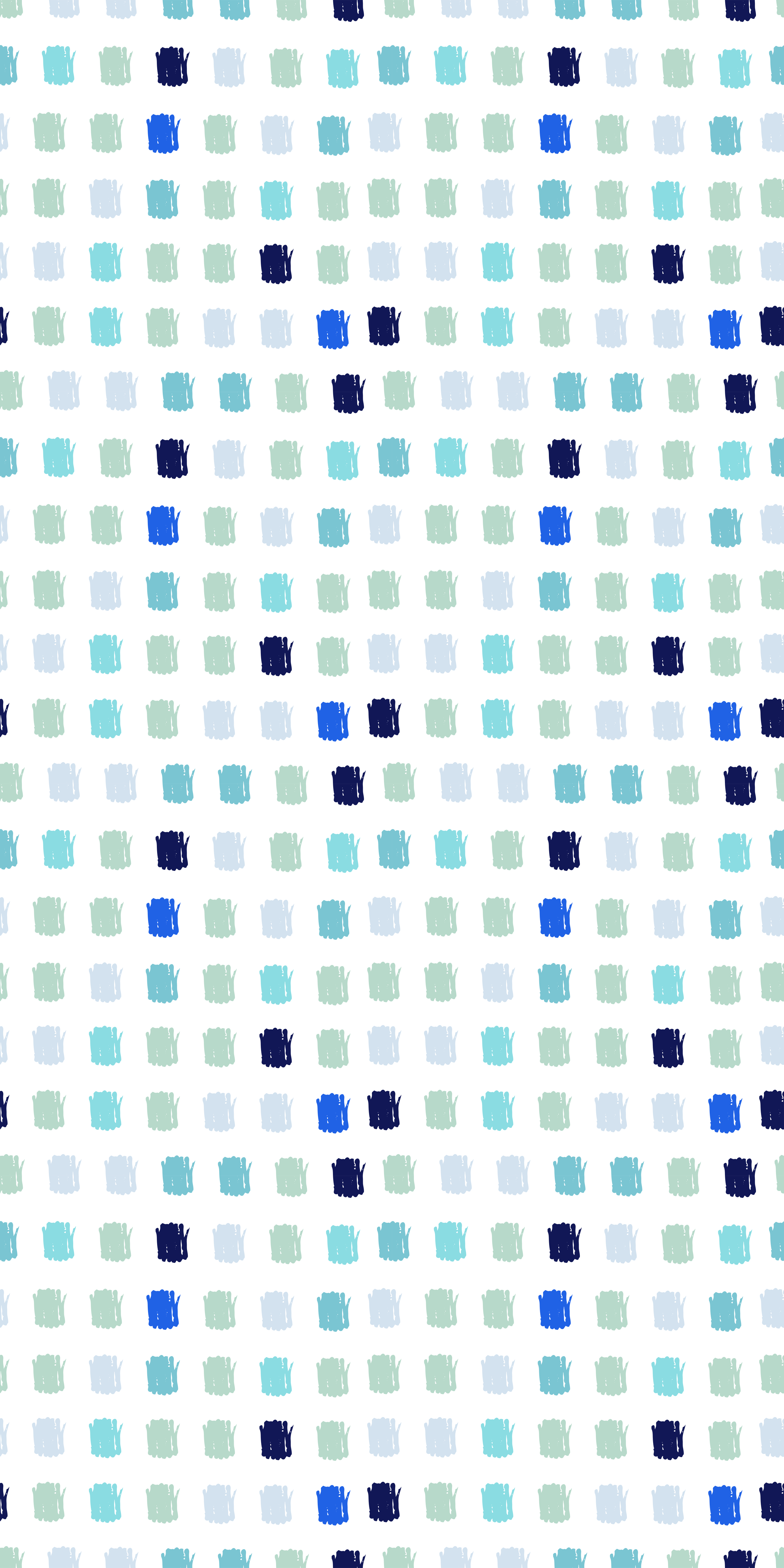 Vinilo puerta patrón cuadrado colorido - TenVinilo