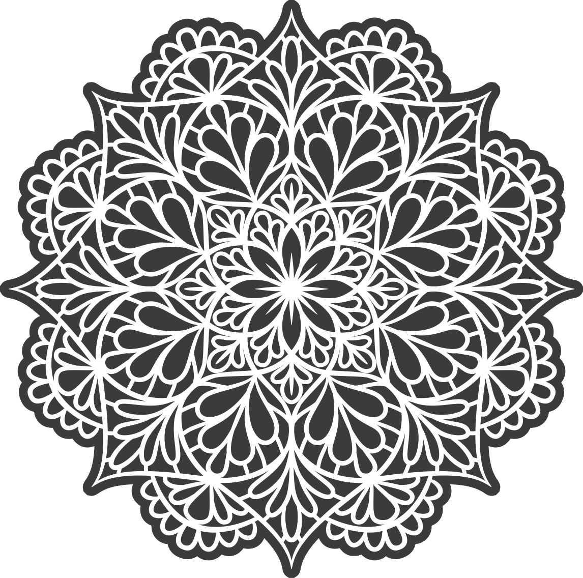 Delicate rays pattern vintage sticker - TenStickers