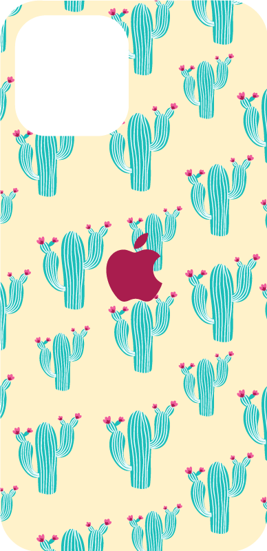 아이폰 스티커 선인장 패턴 - TenStickers