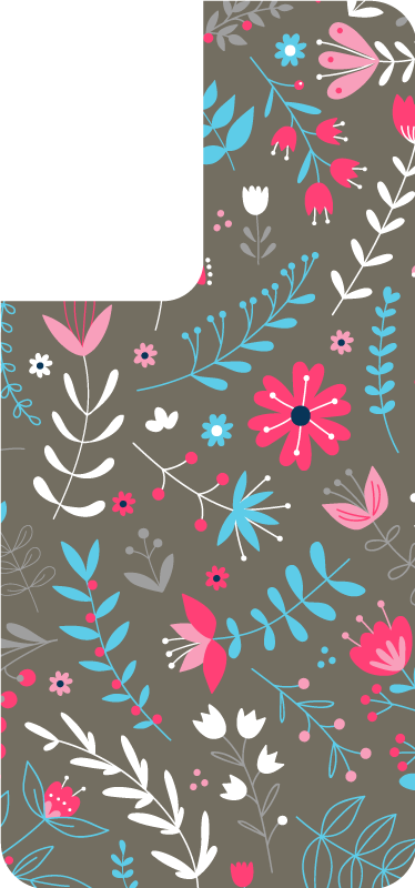 Sticker para Samsung Estampado floral colorido ditsy - TenVinilo