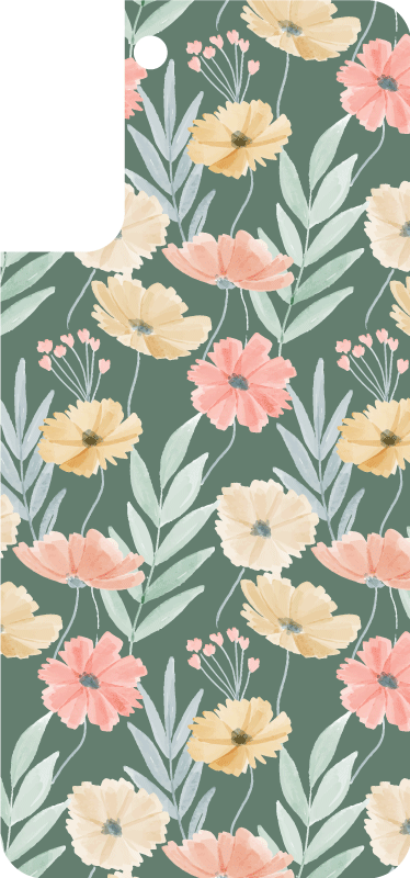 Originalne nalepke samsung s cvetličnim vzorcem - TenStickers