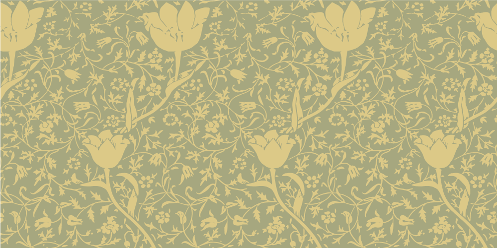 Elegant green and gold pattern decals for furniture - TenStickers