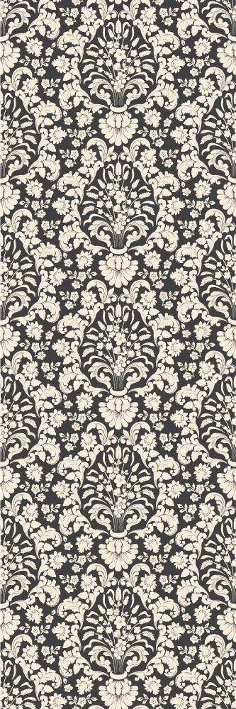 Autocolant pentru uși cu elemente de detalii florale - TenStickers