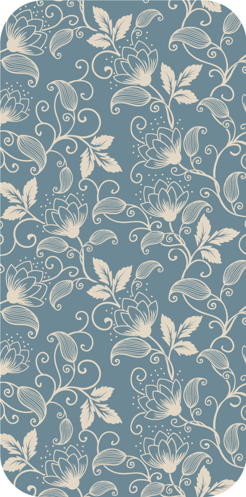 Adesivo murale rugby motivi floreali - TenStickers