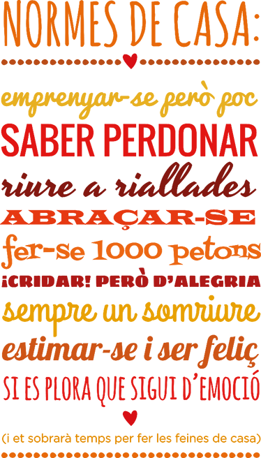 Vinilo català normes casa color - TenVinilo