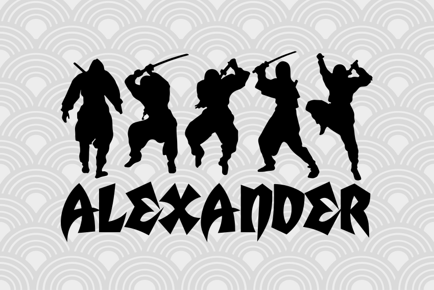 닌자 실루엣 노트북 스킨 세트 - TenStickers