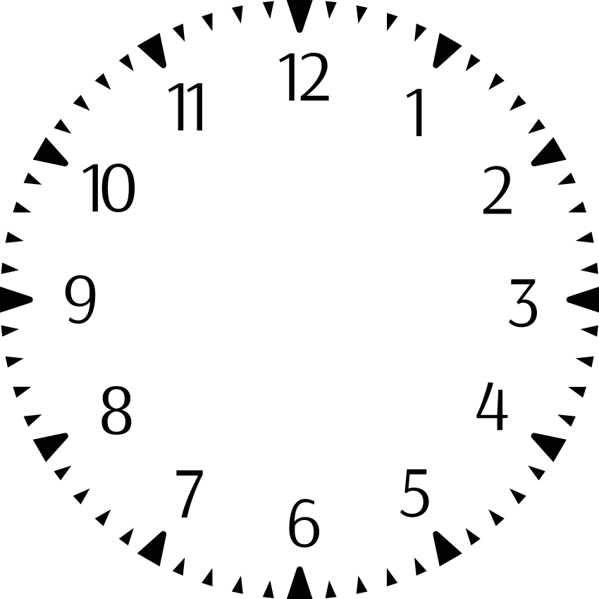 时钟墙贴纸 极简设计 - TenStickers