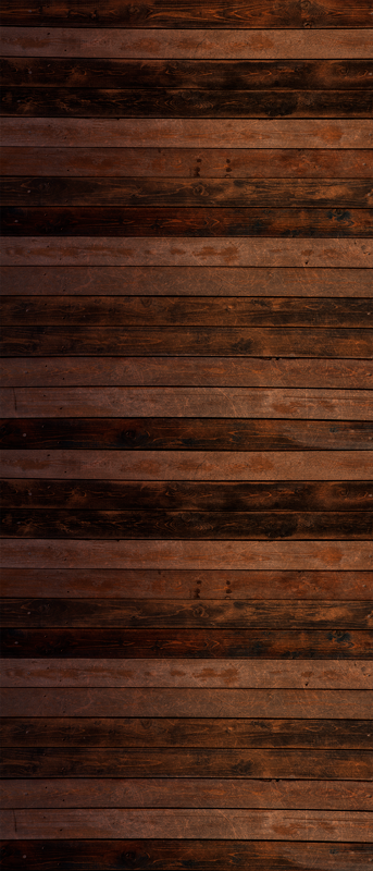 Brown horizontal planks fridge decals - TenStickers