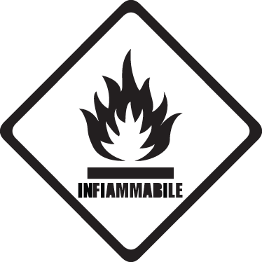 Sticker logo infiammabile - TenStickers