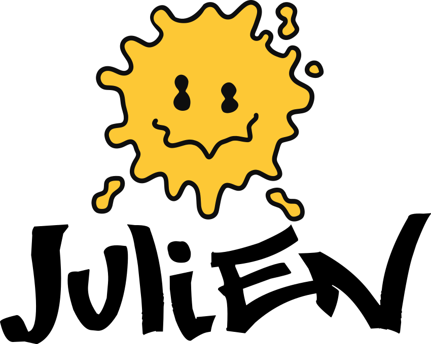 Emoji face with graffiti name sticker - TenStickers