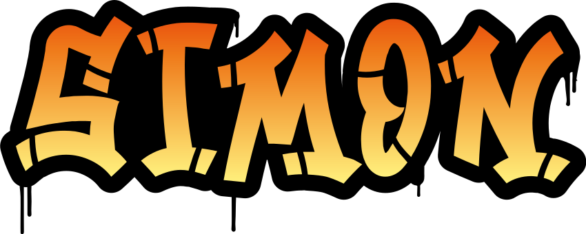 Personalisierter Aufkleber Name im Graffiti - TenStickers