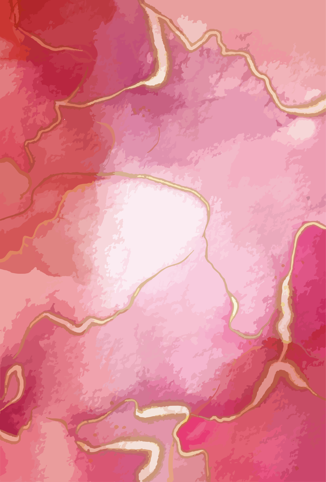 Sticker para Samsung Efecto mármol rosa y dorado - TenVinilo