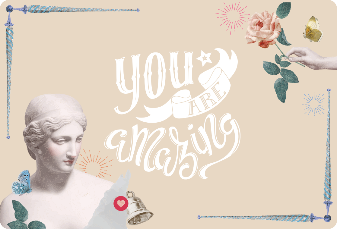 Autocolante para PC Citação de modelo de amor-próprio estético - TenStickers