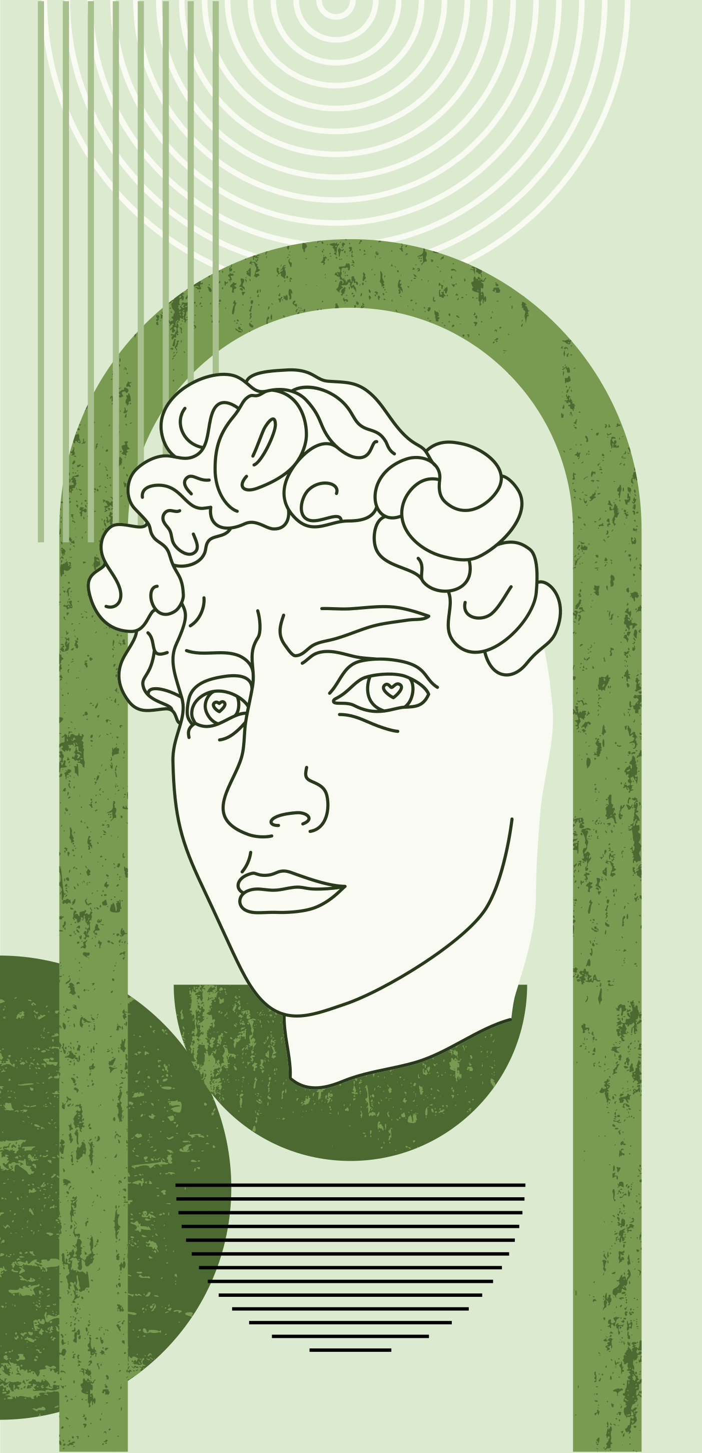 CLASSICAL SCULPTURE ELEMENT huawei sticker - TenStickers