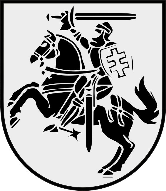 Logotipas lituania vyras ant arklio vyčio automobilio lipdukas - „Tenstickers“