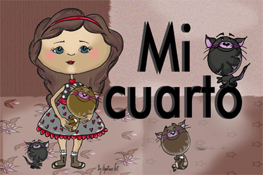 Vinilo infantil mi cuarto - TenVinilo