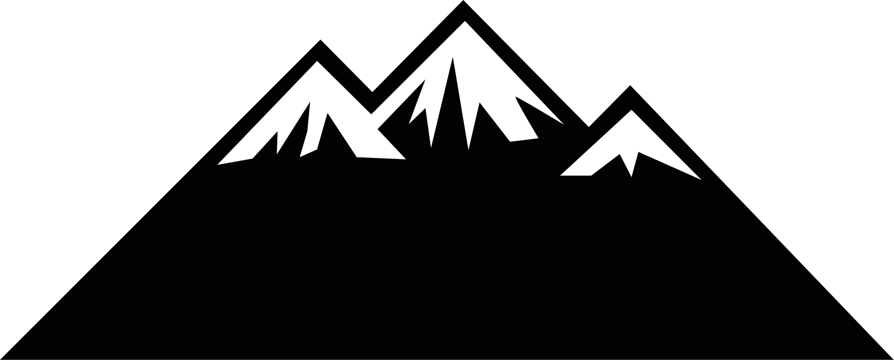 Stickers Ardoise Montagne avec de la neige - TenStickers