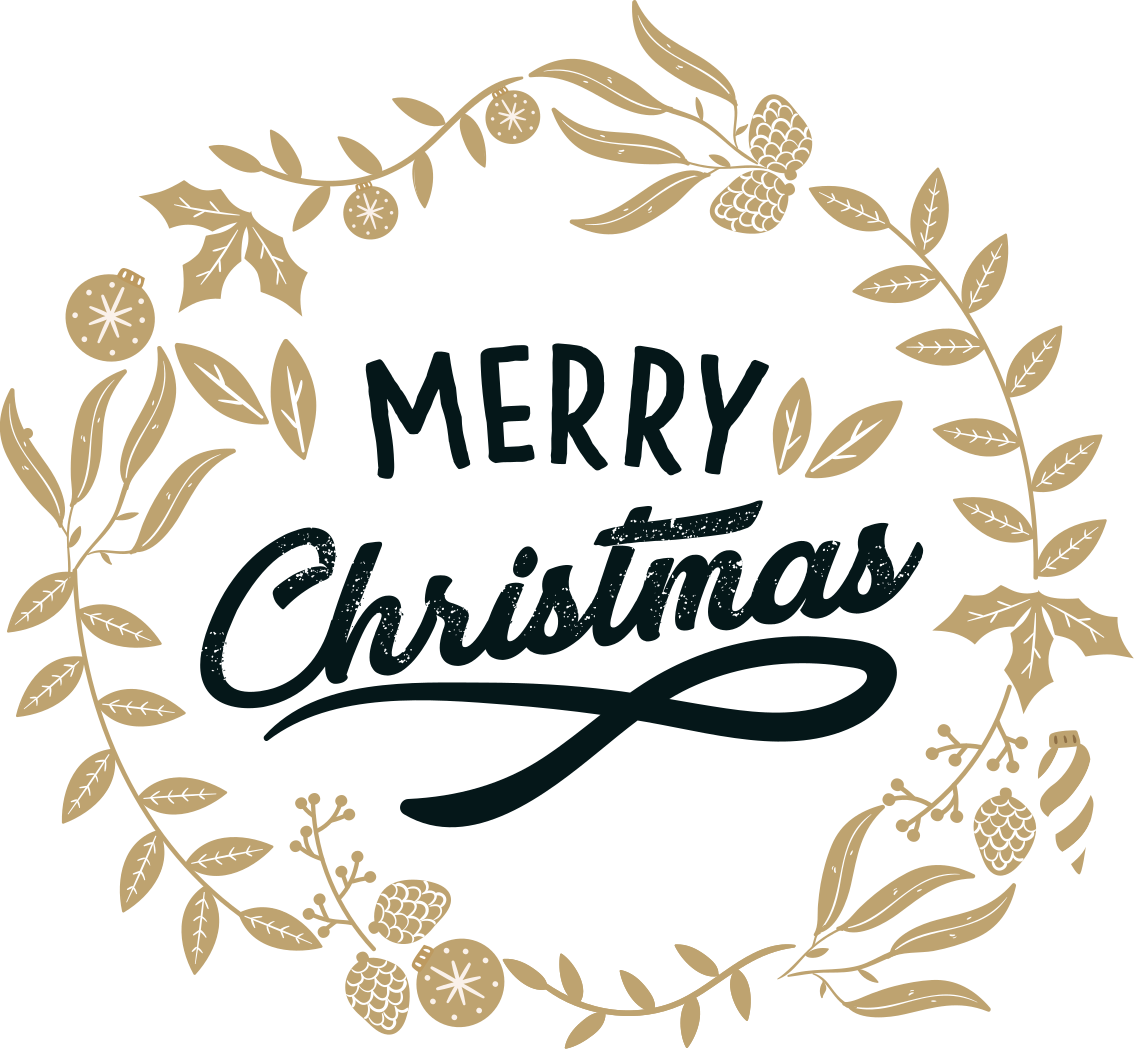 Adesivo natalizio saluto festivo gioioso - TenStickers