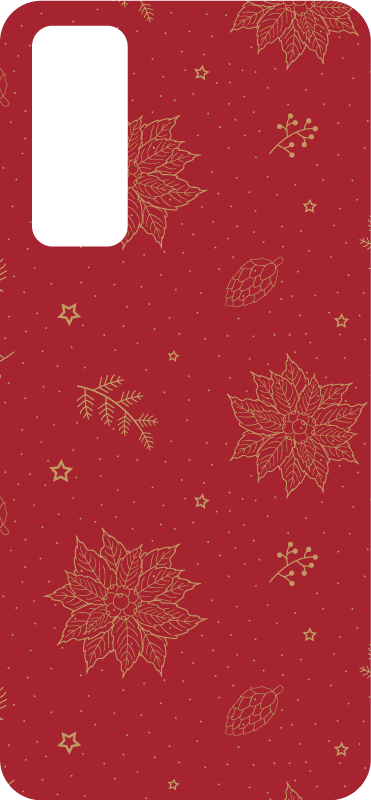 Sticker noël motif botanique arrangé - TenStickers