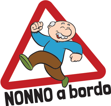 Sticker decorativo nonno a bordo - TenStickers