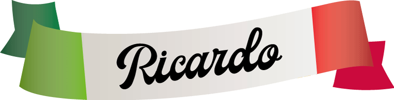 Adesivo per auto bandiera dell'Italia con nome - TenStickers