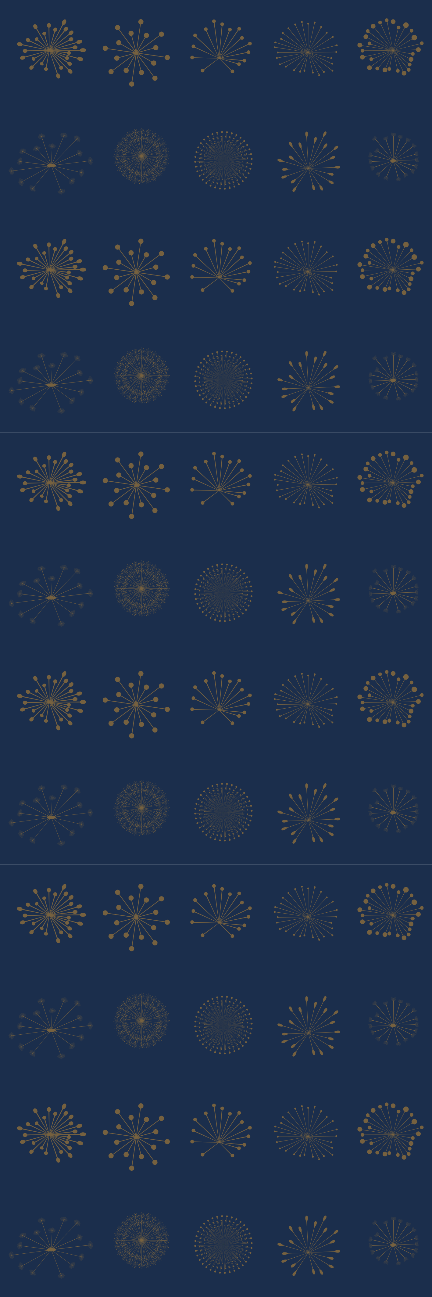 Känsliga runda former på mörk dörrklistermärke - Tenstickers