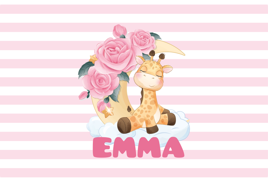 Naklejka na laptopa słodka ilustracja żyrafy - TenStickers