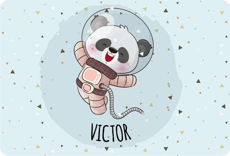 Adorable Space Explorer Panda laptop skin - TenStickers