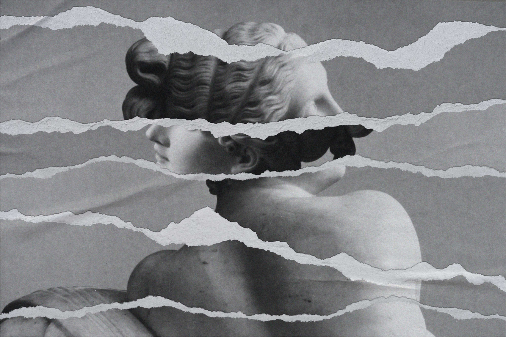 Fragment klasične skulpture Nalepka za pohištvo - TenStickers