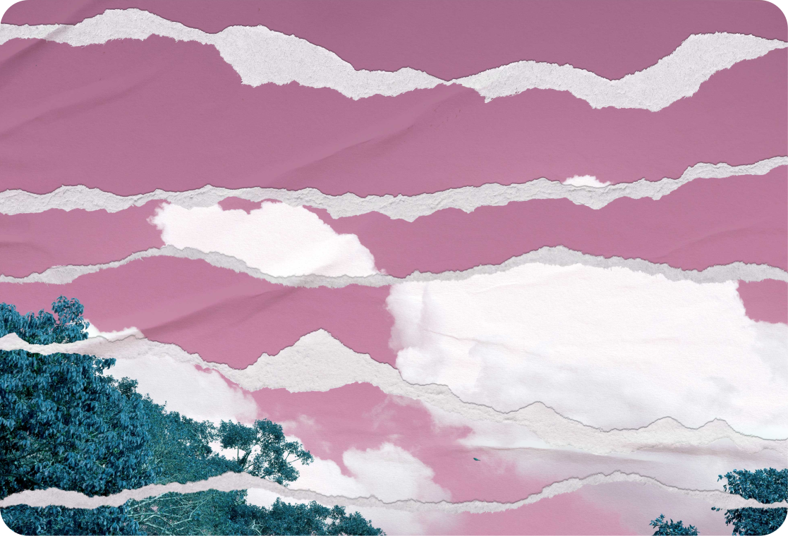 Cloudy Landscape Scene laptop skin - TenStickers