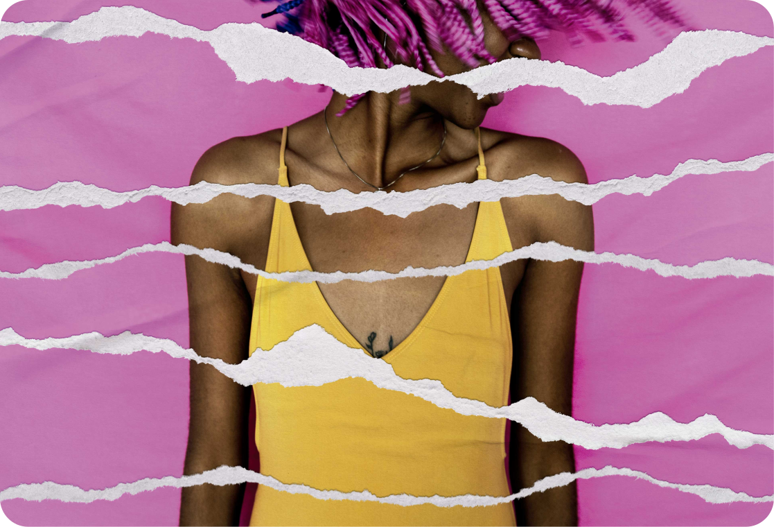 Adesivo per laptop effetto carta strappata - TenStickers