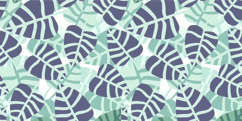 Colorful tropical flowers furniture decal - TenStickers