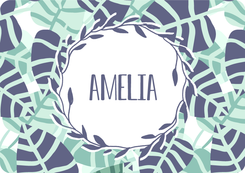 Sticker Ordinateur Portable sticker de fleurs tropicales colorées - TenStickers