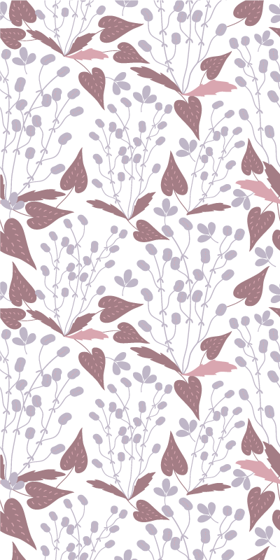 Vinilo para nevera Patrón de flores vintage pastel - TenVinilo