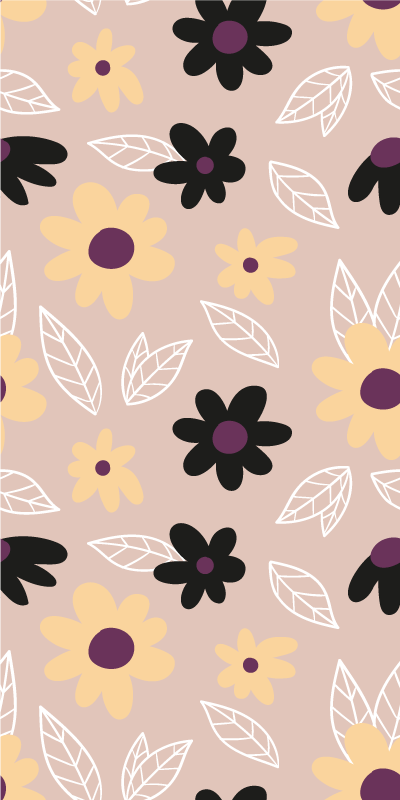 贴纸 冰箱贴纸 植物插图组合 - TenStickers