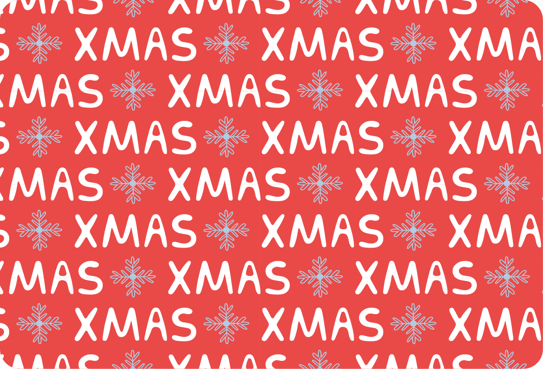 Hyvän joulun tekstikuvio joulutarrat - Tenstickers